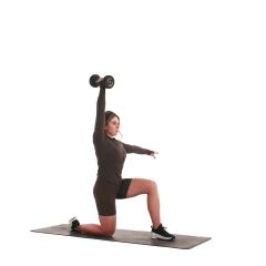 Half-kneeling Single-arm Overhead Press 
  loading=