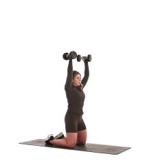 Kneeling Dumbbell Shoulder Press 
  loading=