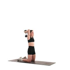 Kneeling Overhead Tricep Extension 
  loading=