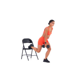 Contra-lateral Dumbbell Bulgarian Split Squat 
  loading=