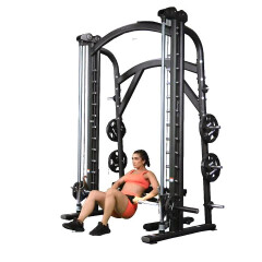 Smith Machine Split-stance Hip Thrust 
  loading=