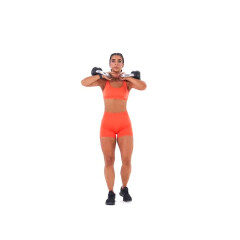 Dual Kettlebell Front-rack Reverse Lunge 
  loading=