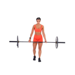 Split-stance Barbell Romanian Deadlift 
  loading=