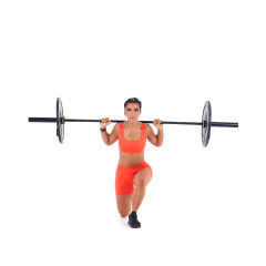 Barbell Reverse Lunge to Knee Drive 
  loading=