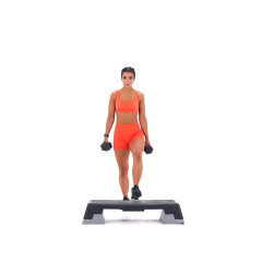 Front Foot-elevated Dumbbell Lunge (Alternating) 
  loading=