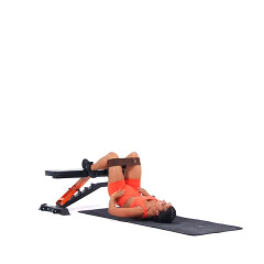 Feet-elevated Banded Glute Bridge 
  loading=