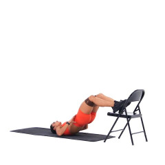 Feet-elevated Banded Glute Bridge 
  loading=