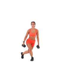 Dumbbell Curtsy Lunge (Alternating) 
  loading=