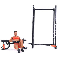 Split-stance Landmine Hip Thrusts 
  loading=