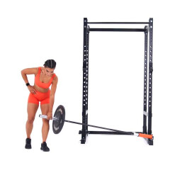 Split-stance Landmine Romanian Deadlift 
  loading=