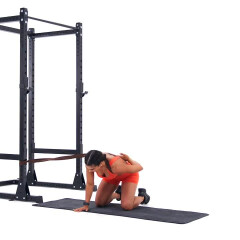 Quadruped Thoracic Rotations with Band Assist 
  loading=